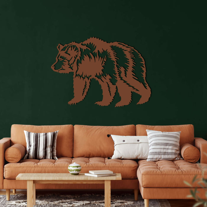 Bear Metal Wall Art - Decor available at Dekadron for $74.90