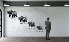 Bear Metal Wall Art - Decor available at Dekadron for $69.90