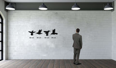 Bee Birds Metal Wall Art - Decor available at Dekadron for $49.90