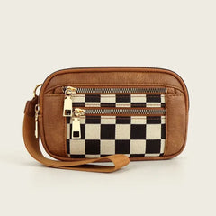 Blake Mixed Checkered Wallet Pouch
