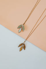 Tri Leaf Necklace