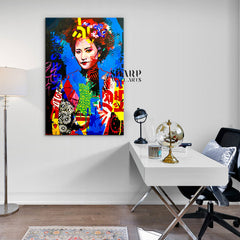 Chinese Woman Portrait Canvas Wall Art