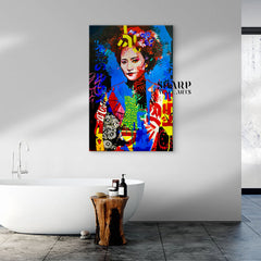 Chinese Woman Portrait Canvas Wall Art