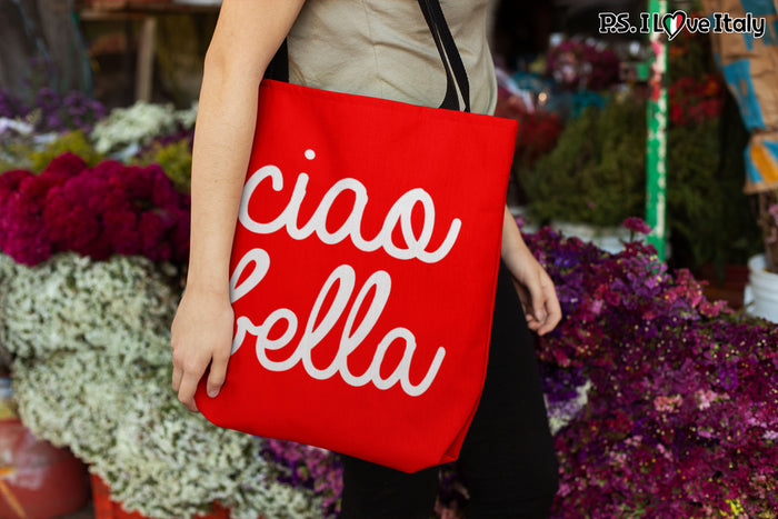 Ciao Bella Tote Bag RED - SALE