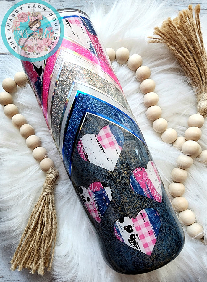 Country Heart Peek-a-Boo Denim