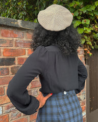 1940s Darling Blouse - Black