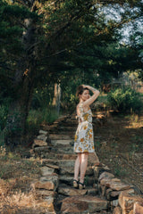 Archie Dress in Oat Marigold Linen