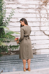 Vera Dress in Olive