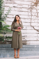 Vera Dress in Olive
