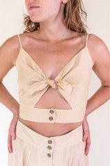 Dee Dee Top in Yellow Stripe