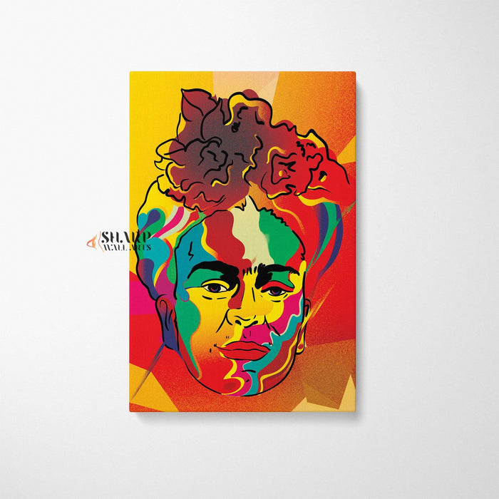 Frida Kahlo Portrait Watercolor Wall Art - SharpWallArts