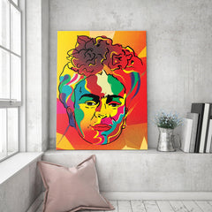 Frida Kahlo Portrait Watercolor Wall Art - SharpWallArts