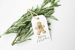 Gingerbread Man Christmas Gift Tag