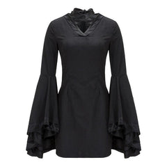 Gothic Flare Long Sleeve Dress