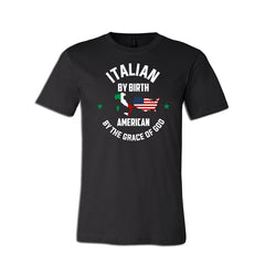 Italian By Birth Shirt - BLACK XL - SALE