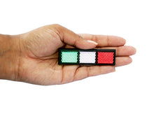 Italian Flag-Inspired LED Light Panel Reflector – Green, White and Red Prism Glow for Cultural Decor, Gifts & Festive Displays