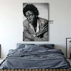 Jean Michel Basquiat Tattoo Canvas Wall Art