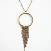 Laura Stark Design Brass Fring Necklace
