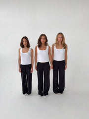 Britney low waisted suit pants - Black