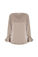 Lola Long Sleeve Top Almond
