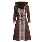 Long Sleeve Hooded Sweater Dress