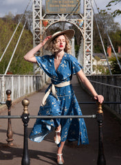1930s 'Bessie' Wrap Beach Pyjama - Eden