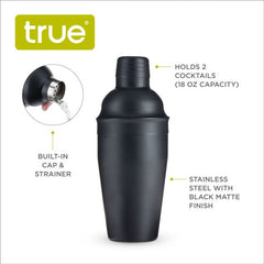Matte Black Cocktail Shaker