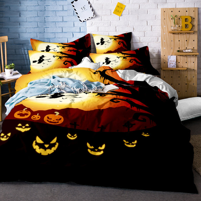 Microfiber Halloween Duvet Bedding Sets