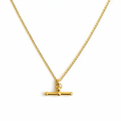 Minimal T-Bar Necklace