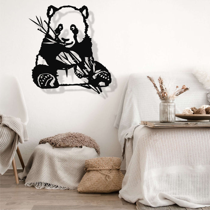 Panda Metal Wall Art - Decor available at Dekadron for $99.90