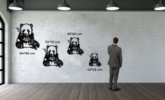 Panda Metal Wall Art - Decor available at Dekadron for $79.90