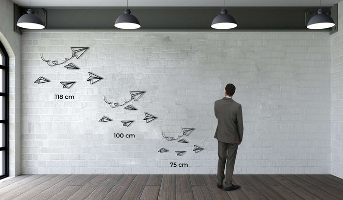 Paper Planes Metal Wall Art - Decor available at Dekadron for $89.90