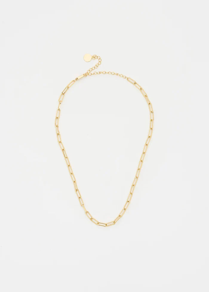 Paperclip Chain Necklace 18"