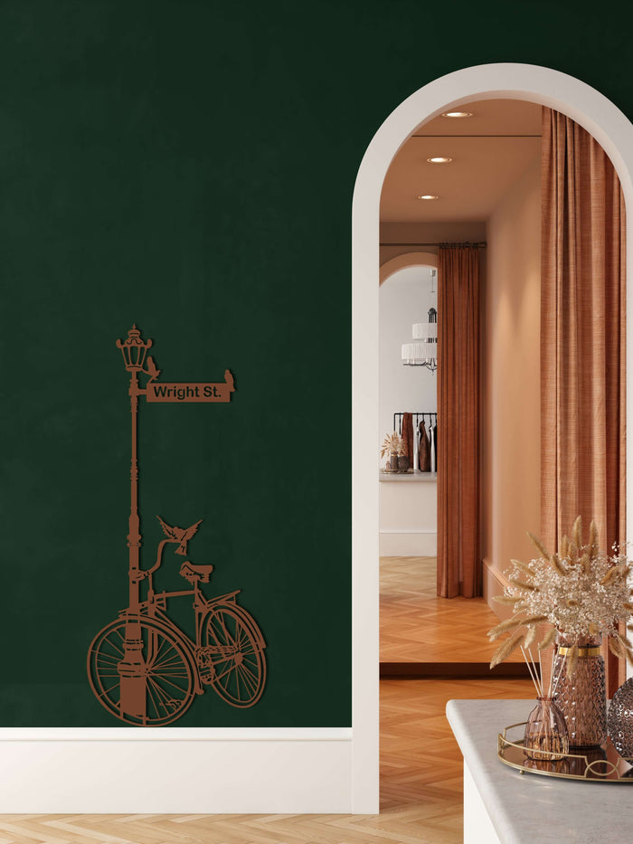 Personalized Bike Metal Wall Art - Decor available at Dekadron for $109.90