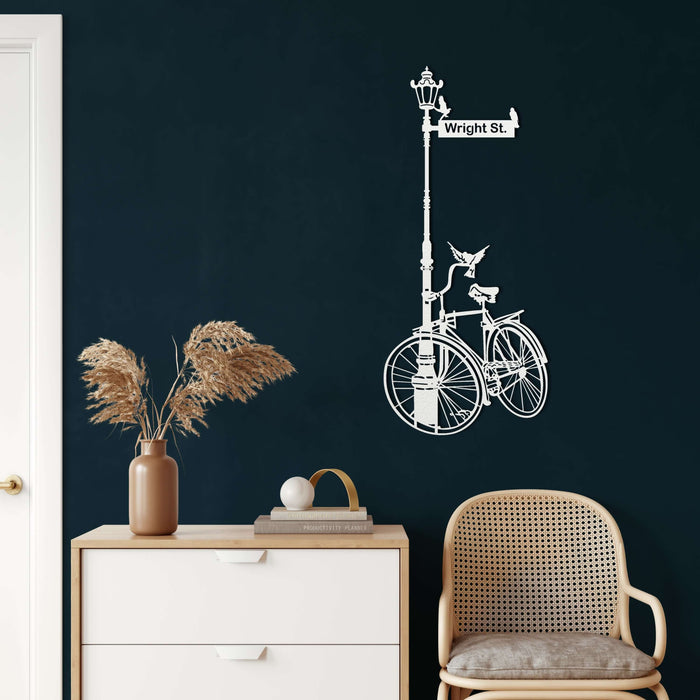 Personalized Bike Metal Wall Art - Decor available at Dekadron for $109.90
