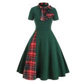 Plaid Vintage Style Dress