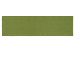 A linen table runner in the color lime