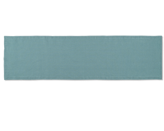A linen table runner in the color marine