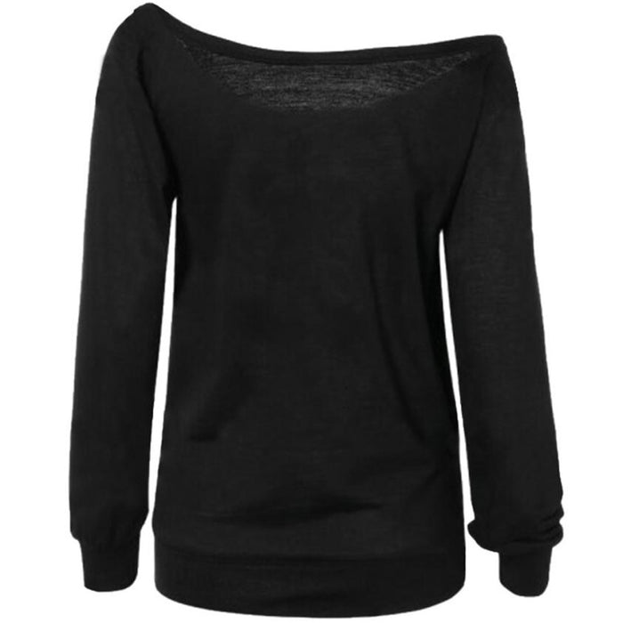 Pumpkin Print Long Sleeve Sweatshirt
