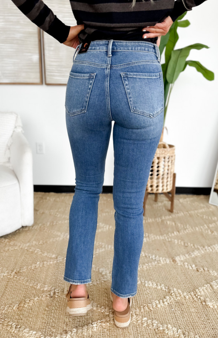 Sabrina Straight Leg Just Black Denim Jeans