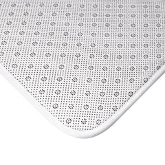 Seersucker Stripe Bath Mat Chambray Blue & White