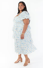 Va Va Midi Dress ~ Charming Rose
