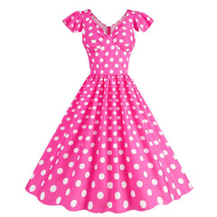 Short Sleeve Vintage Style Swing Dresses