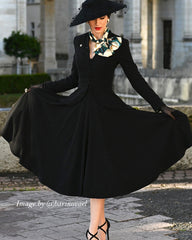 1950s Premium Circle Skirt - Black