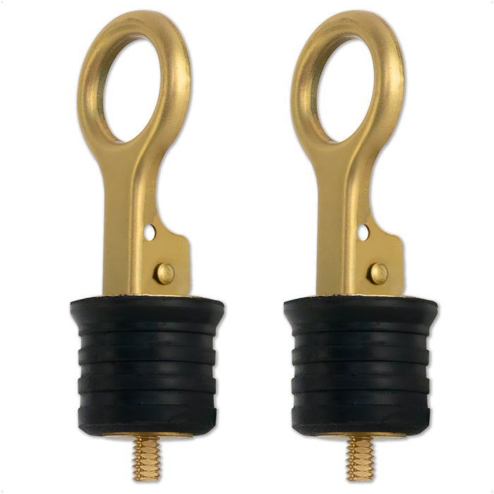 Snap-Handle Drain Plug for 1-1/4" Transom Hole, 2-Pack - FO3834-M2 - Five Oceans