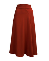 1930s Swirl Skirt - Rust