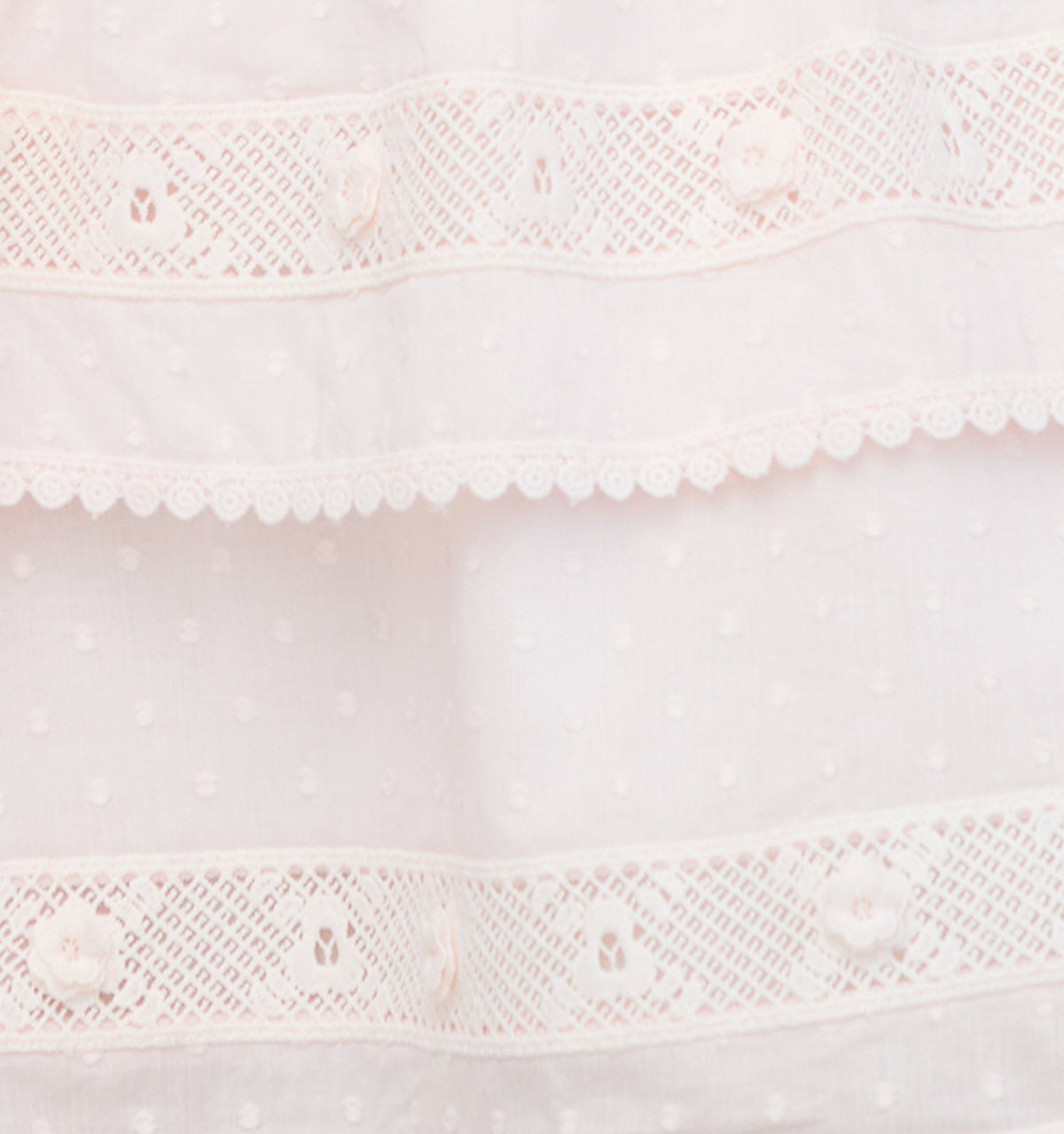 The Camri Top - Powder Pink Swiss Dot