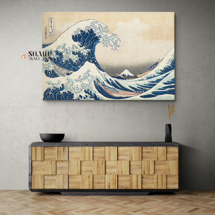 The Great Wave Off Kanagawa Canvas Wall Art