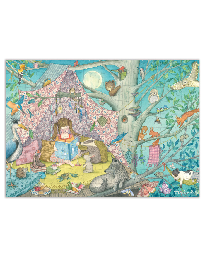 The Secret Playhouse 100 Piece Observation Puzzle – Les Rosalies - Moulin Roty