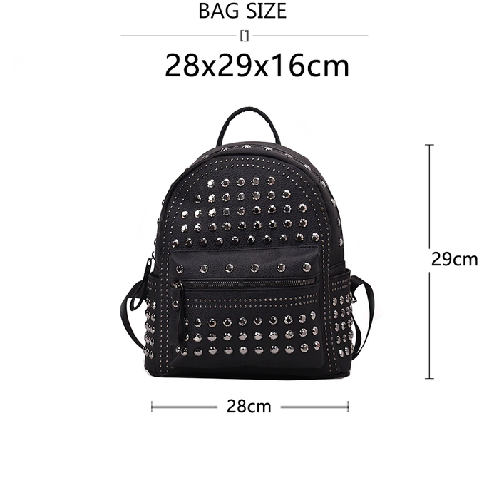 The Solid Rivet Shoulder Bag